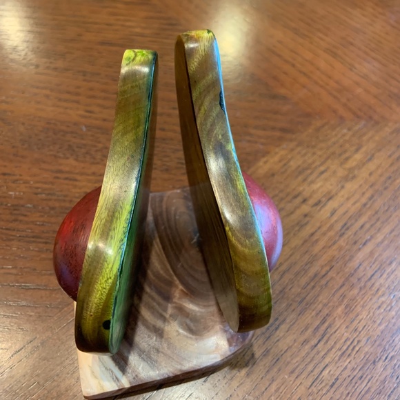 Handmade Wooden Avocados Earthy Small Napkin Holder - Picture 9 of 13